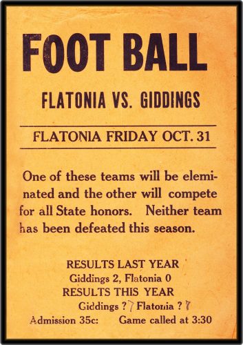 Archives page, sub for football flyer